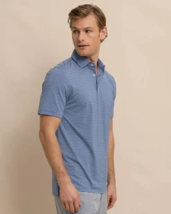 Southern Tide Brrr°-Eeze Baytop Stripe Performance Polo Discount