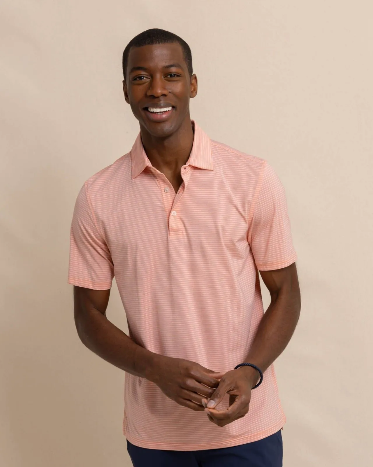 Southern Tide Brrr°-Eeze Baytop Stripe Performance Polo Discount