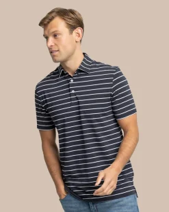 Southern Tide Brrr°®Eeze Desmond Stripe Polo Hot
