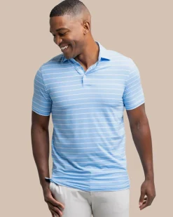 Southern Tide Brrr°®Eeze Desmond Stripe Polo Hot