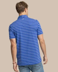 Southern Tide Brrr°®Eeze Desmond Stripe Polo Hot