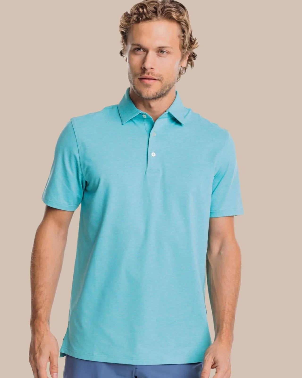 Southern Tide Brrr°®-Eeze Heather Performance Polo Shirt Fashion
