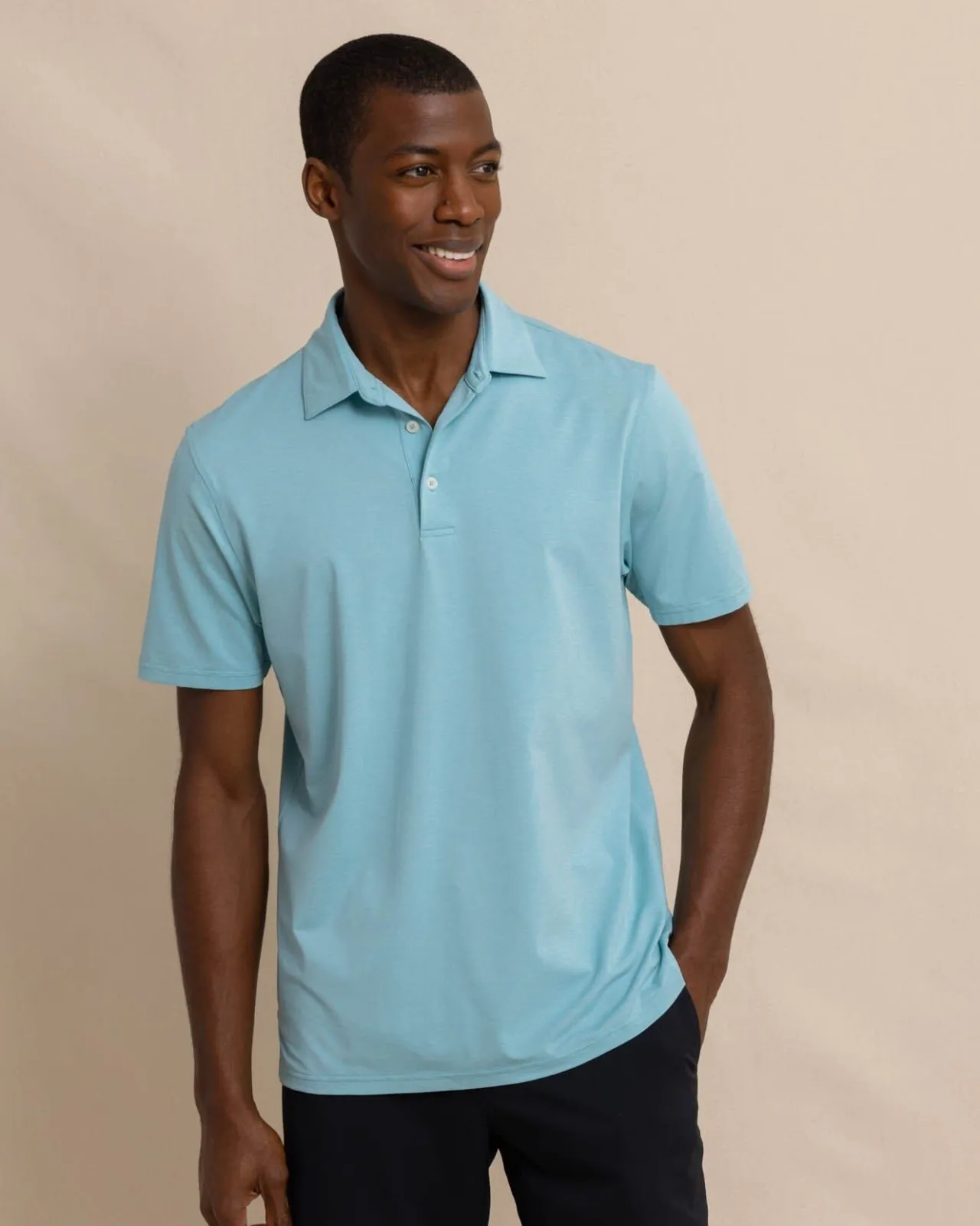 Southern Tide Brrr°®-Eeze Heather Performance Polo Shirt Fashion