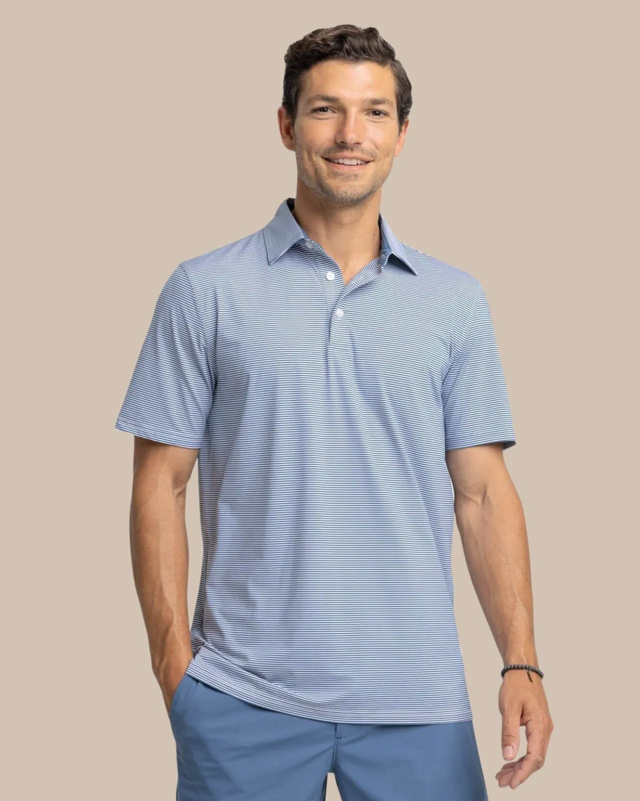 Southern Tide Brrr°-Eeze Meadowbrook Stripe Polo Fashion