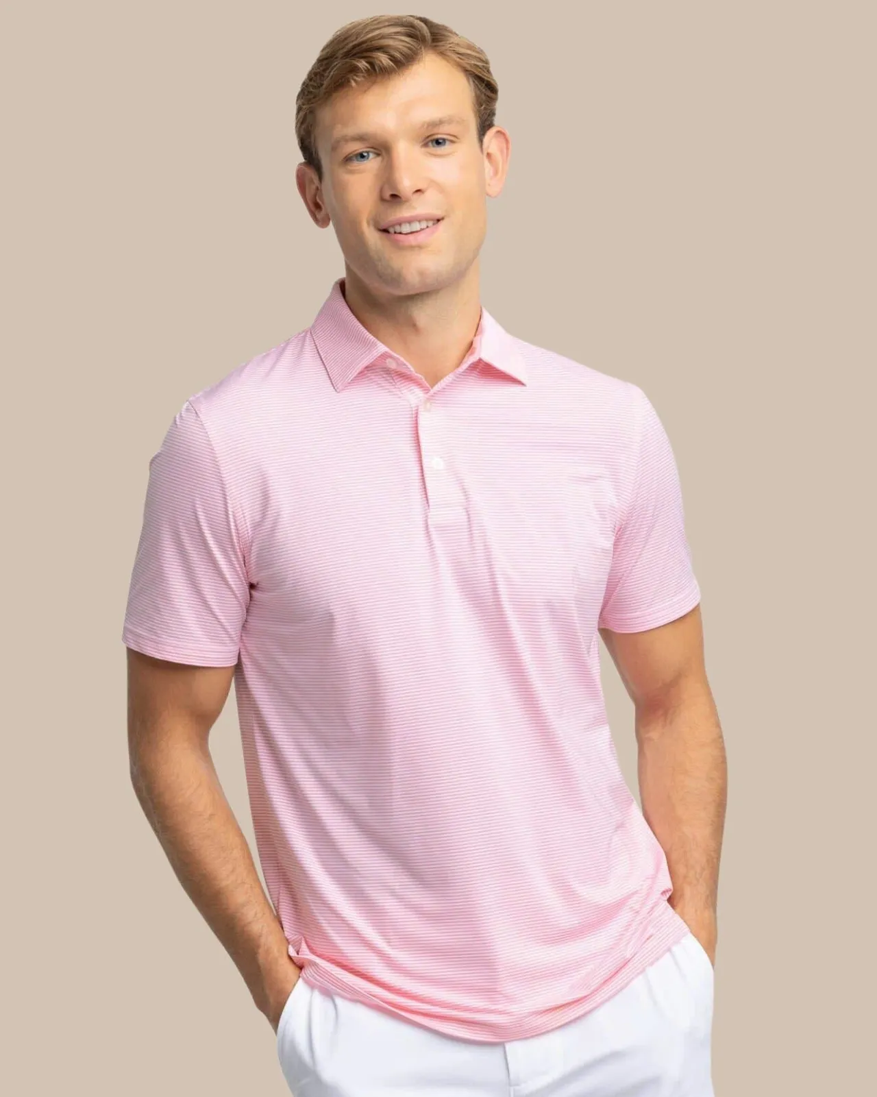 Southern Tide Brrr°-Eeze Meadowbrook Stripe Polo Fashion