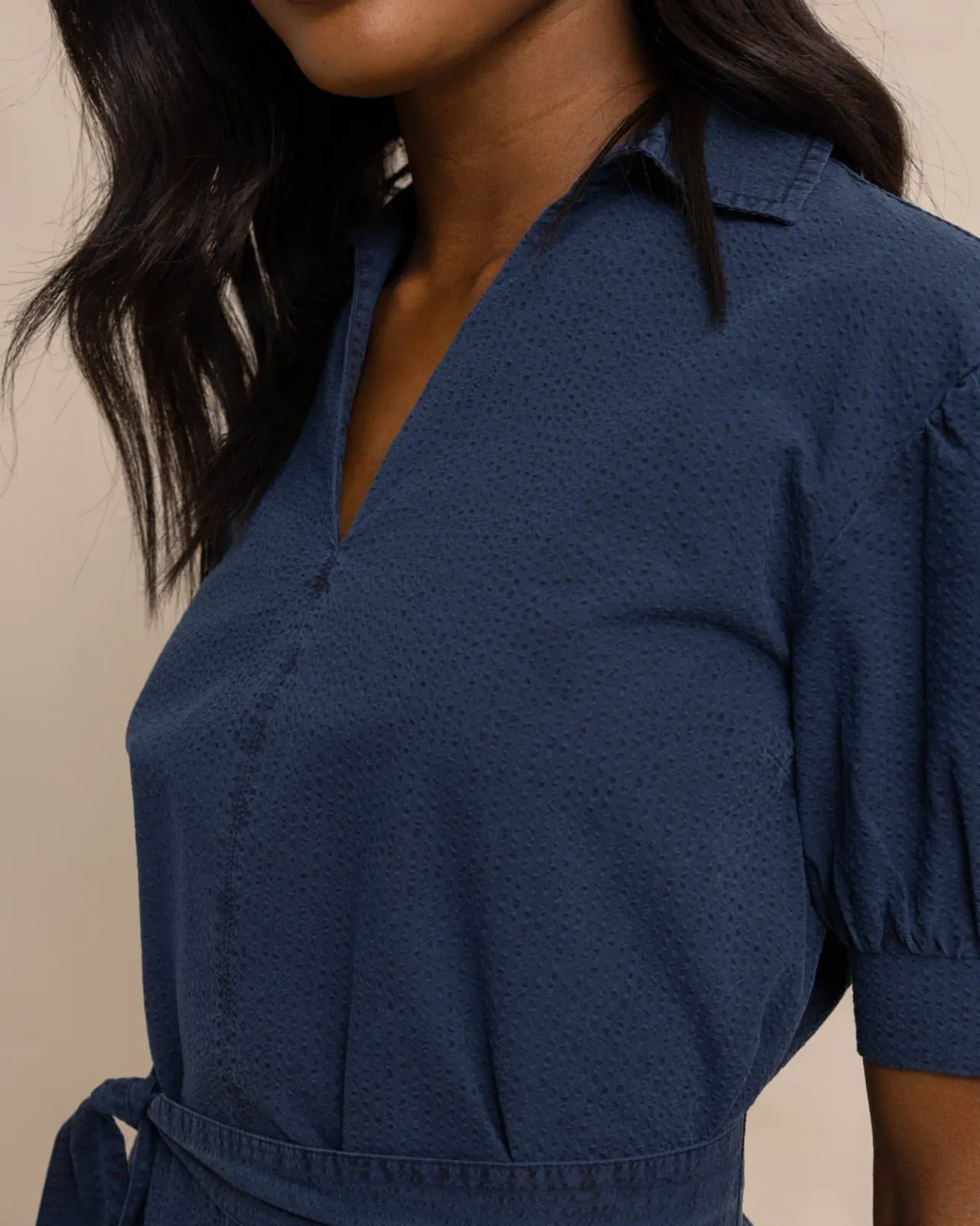 Southern Tide Calan Washed Seersucker Dress New