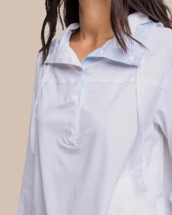 Southern Tide Calie Pop Placket Popover Discount