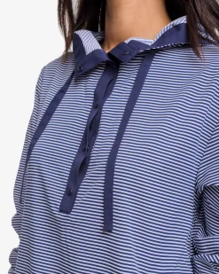 Southern Tide Calie Skip Stripe Popover Classic White Best Sale