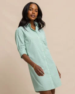 Southern Tide Cam Stripe Poplin Dress Cheap