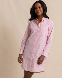 Southern Tide Cam Stripe Poplin Dress Cheap