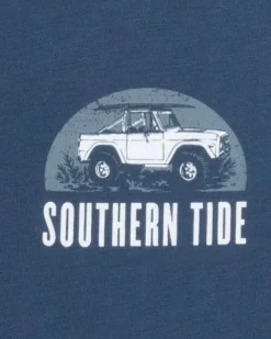 Southern Tide Catch Me On The Coast Short Sleeve T-Shirt Aged Denim Cheap
