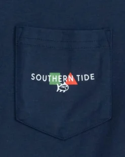 Southern Tide Channel Marker Buoy Short Sleeve T-Shirt Navy Shop