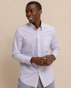 Southern Tide Charleston Larkin Check Long Sleeve Sport Shirt Flash Sale