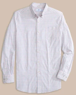 Southern Tide Charleston Larkin Check Long Sleeve Sport Shirt Flash Sale