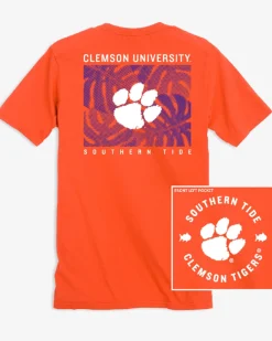 Southern Tide Clemson Tigers Halftone Monstera T-Shirt Outlet