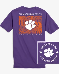 Southern Tide Clemson Tigers Halftone Monstera T-Shirt Outlet