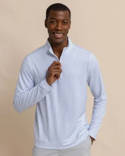 Southern Tide Clubbin' It Print Cruiser Quarter Zip Outlet