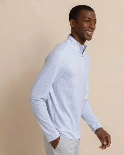 Southern Tide Clubbin' It Print Cruiser Quarter Zip Outlet