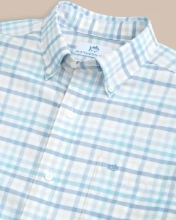 Southern Tide Coastal Passage Pelham Gingham Long Sleeve Sport Shirt Fashion