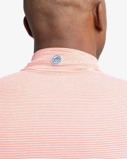 Southern Tide Cruiser Micro-Stripe Heather Quarter Zip New