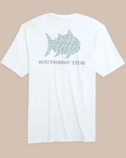 Southern Tide Dazed And Transfused Short Sleeve T-Shirt Classic White Clearance