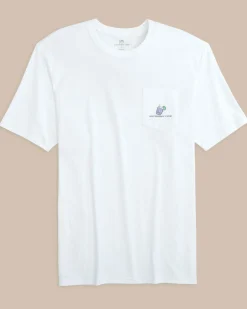 Southern Tide Dazed And Transfused Short Sleeve T-Shirt Classic White Clearance