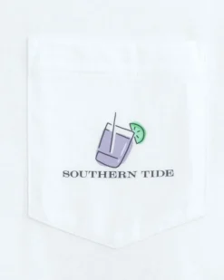 Southern Tide Dazed And Transfused Short Sleeve T-Shirt Classic White Clearance