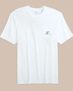 Southern Tide Dazed And Transfused Short Sleeve T-Shirt Classic White Clearance