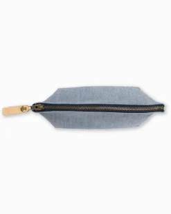 Southern Tide Denim Travel Pouch Navy New