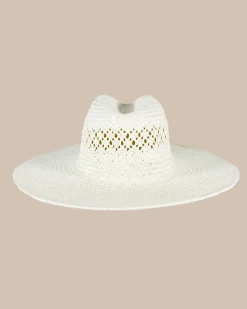 Southern Tide Diamond Packable Beach Hat White New