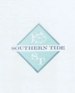 Southern Tide Diamond Sailing Short Sleeve T-Shirt Classic White Cheap