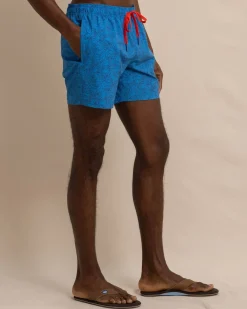 Southern Tide Dive In Swim Trunk Mediterranean Blue Best Sale