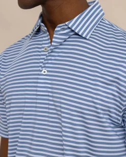 Southern Tide Driver Carova Stripe Polo Shirt New