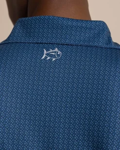 Southern Tide Driver Clubbin It Printed Polo New