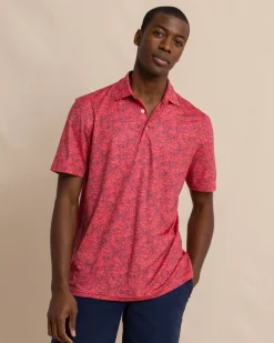 Southern Tide Driver Dive In Polo Shirt Teaberry Pink Hot