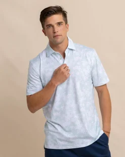 Southern Tide Driver Island Blooms Printed Polo Cheap