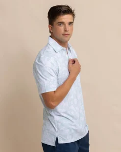 Southern Tide Driver Island Blooms Printed Polo Cheap