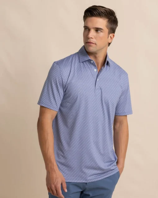 Southern Tide Driver Vacation Views Printed Polo Cheap