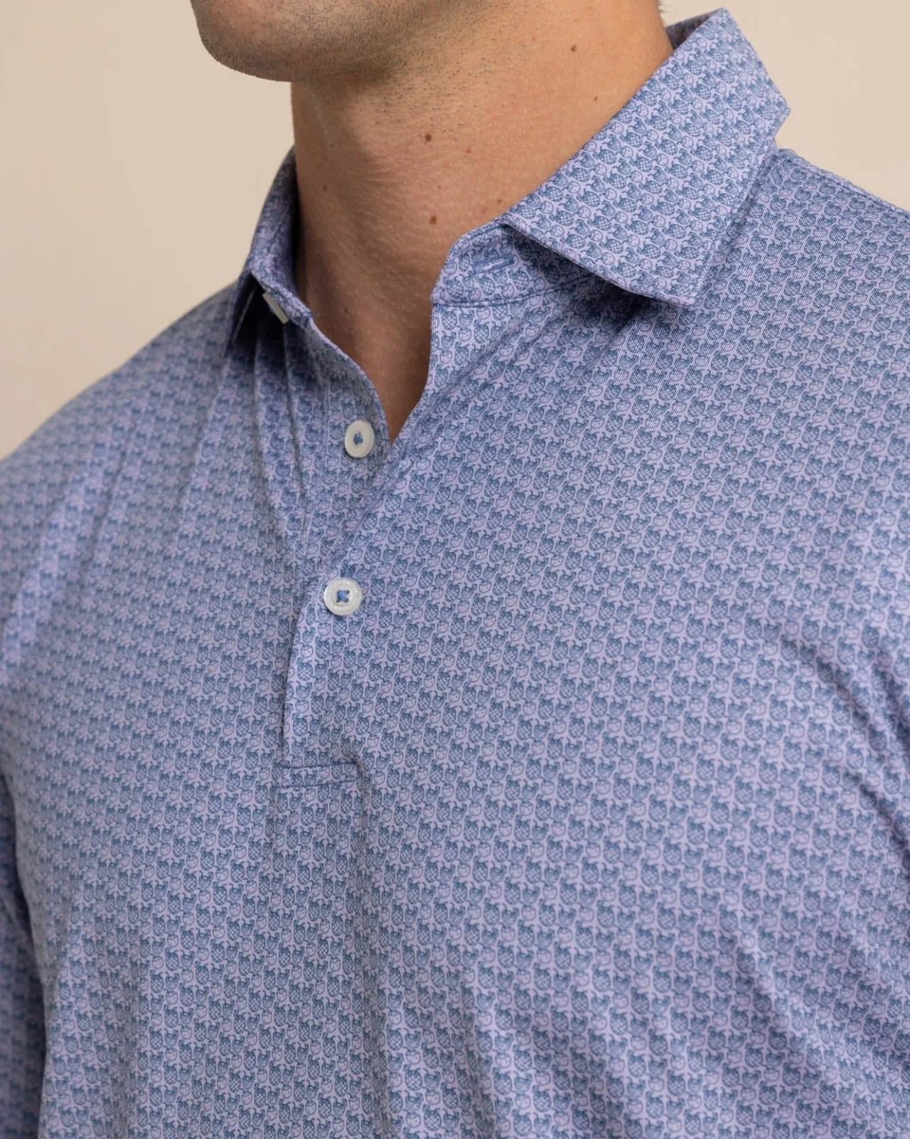 Southern Tide Driver Vacation Views Printed Polo Cheap