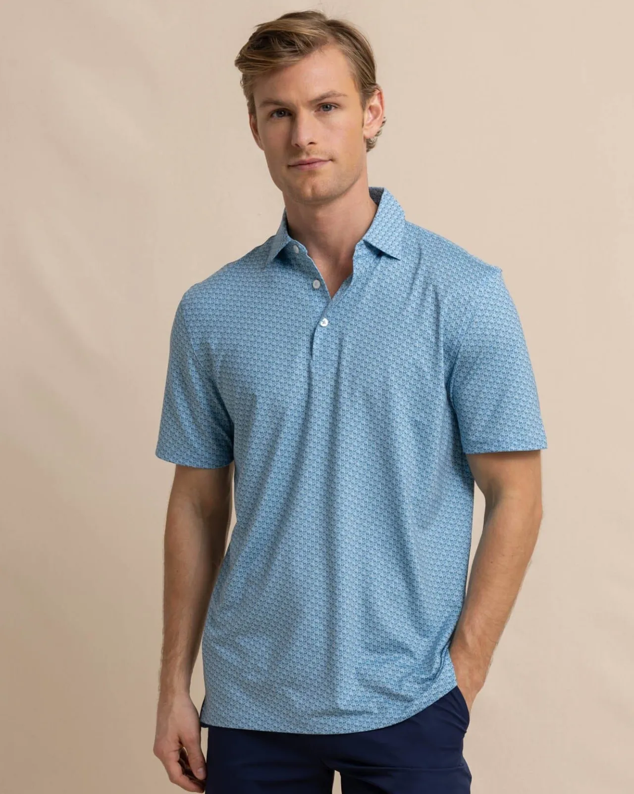 Southern Tide Driver Vacation Views Printed Polo Cheap