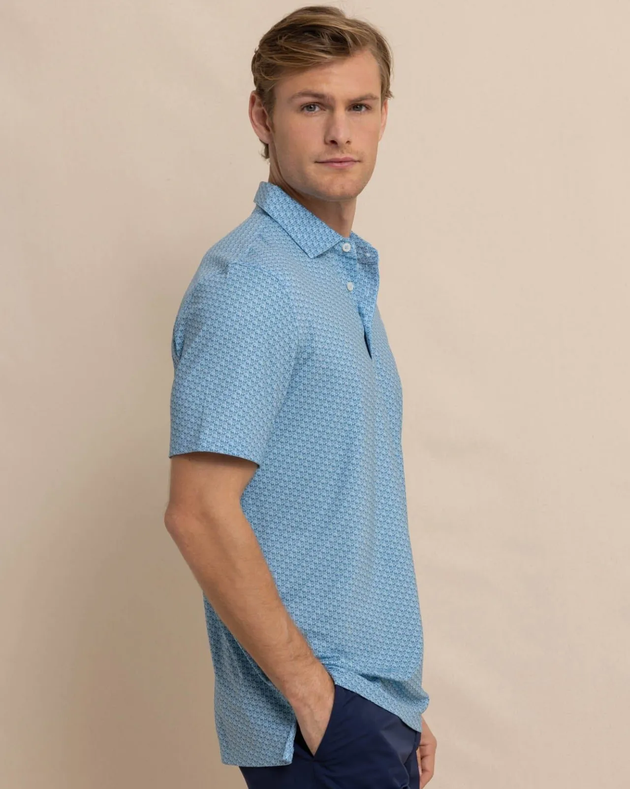 Southern Tide Driver Vacation Views Printed Polo Cheap