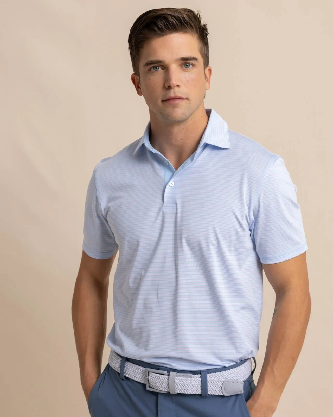 Southern Tide Driver Verdae Stripe Polo Clearance