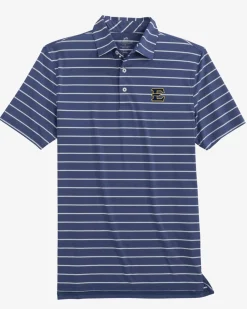 Southern Tide East Tennessee Brrr°®-Eeze Desmond Stripe Polo Navy Best Sale