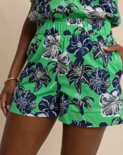 Southern Tide Elyse Beach Blooms Lawn Short Lawn Green Cheap