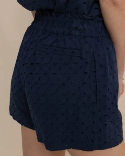 Southern Tide Elyse Eyelet Short Dress Blue Store