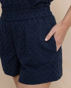 Southern Tide Elyse Eyelet Short Dress Blue Shop