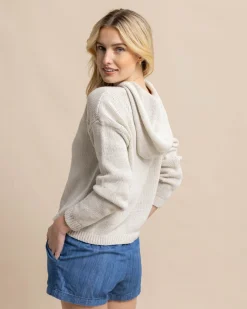 Southern Tide Everlee Hoodie Sweater Stone Discount