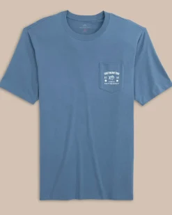 Southern Tide Finest Craftsmanship Short Sleeve T-Shirt Coronet Blue Shop