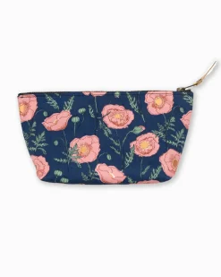 Southern Tide Floral Travel Pouch Navy Cheap