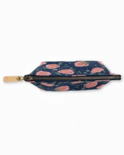 Southern Tide Floral Travel Pouch Navy Cheap